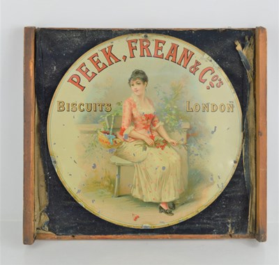 Lot 263 - A vintage Peek, Frean and Co biscuits metal...
