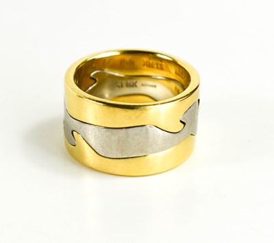 Lot 20 - A Georg Jensen 18ct gold Fusion ring by Nina...