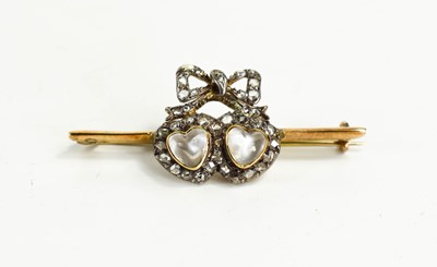 Lot 4 - A 19th century moonstone and old cut diamond...