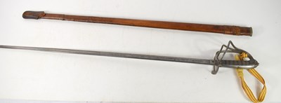 Lot 421 - A British artillery officers sword and...