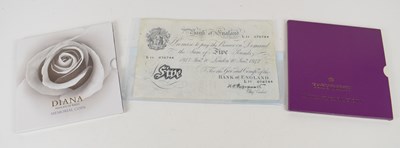 Lot 436 - A Bank of England £5 five pound note 1947...