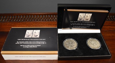 Lot 246 - Two Crowns of Two Kings Coin set, the 1935...