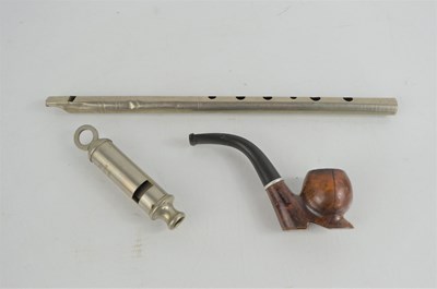 Lot 256 - An Acme scout master whistle together with...