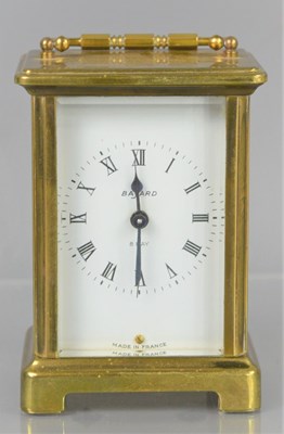 Lot 329 - A French Bayard eight-day brass carriage clock,...