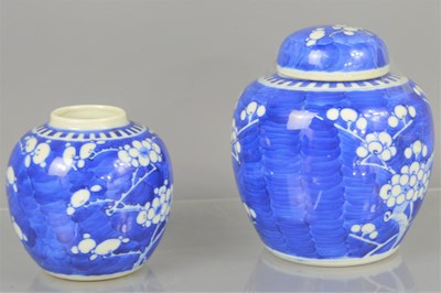 Lot 405 - Two early 20th century Chinese blue and white...