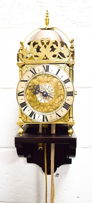 Lot 482 - An 18th century Scott of London brass lantern...
