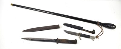 Lot 428 - An Imperial German bayonet and scabbard, the...