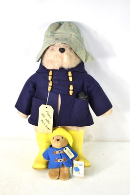 Lot 406 - A vintage Paddington Bear wearing a hat, blue...