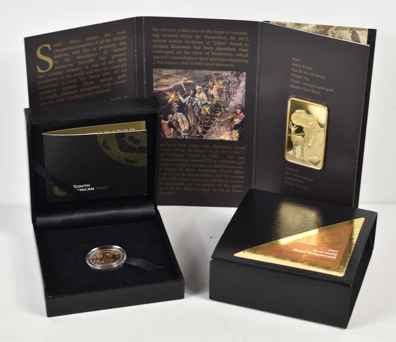 Lot 5 - A South African Mint 1/4oz gold proof...