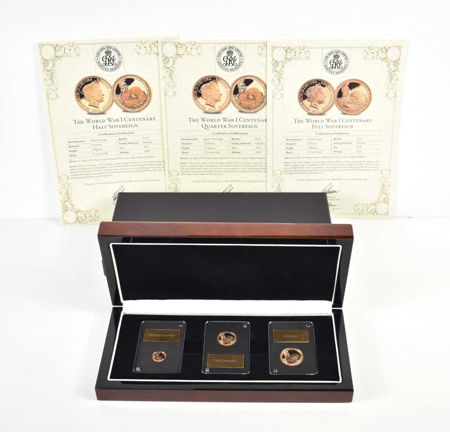 Lot 11 - The London Mint World War I Centenary gold...