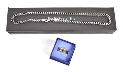 Lot 72 - A 9ct gold eternity ring set with sapphires, 3....