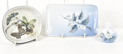 Lot 148 - A Royal Copenhagen dish decorated with...