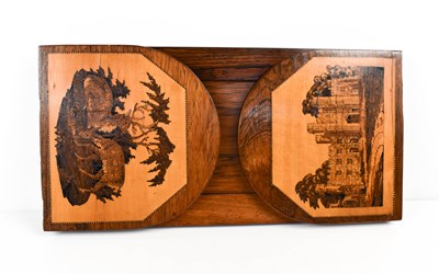Lot 22 - A 19th century rosewood Tunbridge ware book...