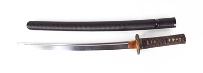 Lot 430 - A Koto Wakazashi Samurai sword, with Kodzuka...