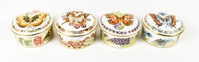 Lot 272 - Four Royal Crown Derby bone china Butterflies...