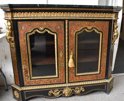 Lot 559 - A 19th century style French boulework cabinet,...