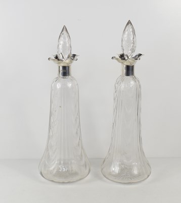 Lot 255 - A pair of Art Deco hand cut and wave blown...