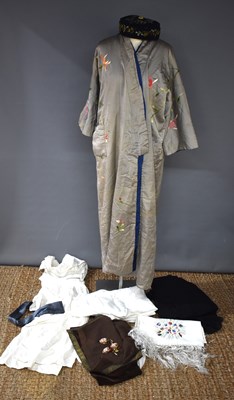 Lot 83 - A group of Victorian and later textiles,...