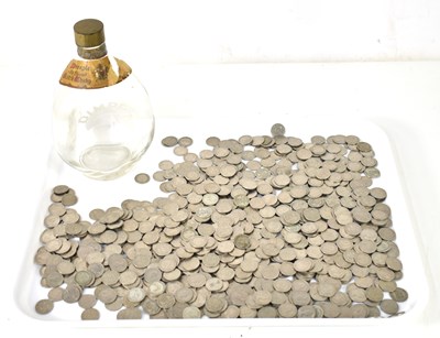 Lot 439 - A quantity of sixpence coins, mostly post 1947...