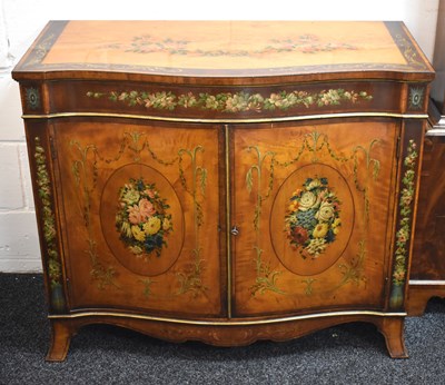 Lot 560 - A fine George III satinwood and mahogany...