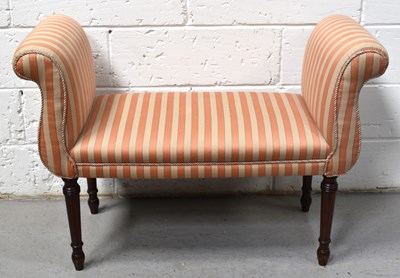 Lot 550 - A modern mahogany framed window seat...