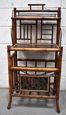 Lot 551 - An early 20th century Chinese bamboo hall...