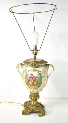 Lot 256 - A 19th century French Sevres style porcelain...