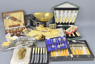 Lot 389 - A quantity of silver plate including an...