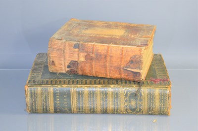 Lot 376 - Two 18th century bibles, Southwells family...