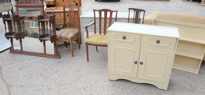 Lot 673 - A group of antique and modern furniture to...