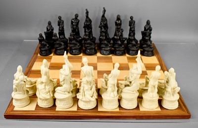 Lot 304 - A 20th century Karma Sutra chess set, the...