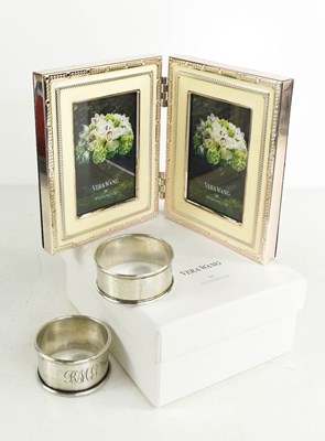 Lot 101 - A Vera Wang for Wedgwood, white metal and...