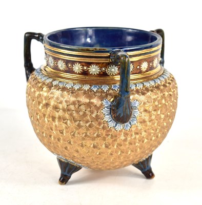 Lot 2 - A Royal Doulton Three handled jardiniere of...