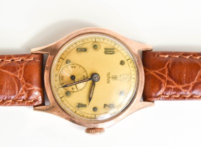 Lot 304 - A 9ct gold Tudor wristwatch, with an Arabic...