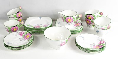 Lot 14 - A Delphine China part tea set, comprising...