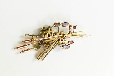 Lot 35 - A vari-gem set Giardinetto brooch by Alabaster...