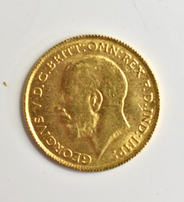 Lot 254 - A George V gold half sovereign, South Africa...