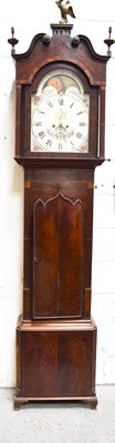 Lot 282 - A 19th century mahogany longcase clock, by...