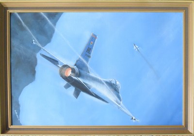 Lot 387 - Tim Nolan (20th century): An original oil on...