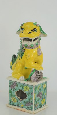 Lot 415 - A Chinese Famille Verte porcelain incense...