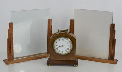 Lot 244 - A pair of Art Deco wooden picture frames on a...