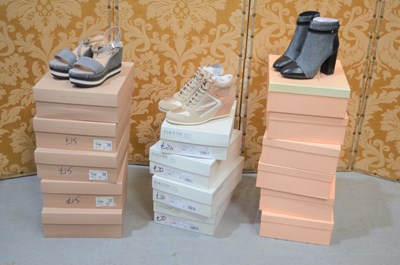 Lot 343 - Fifteen pairs of brand new ladies shoes,...