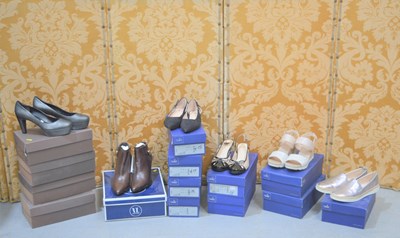 Lot 348 - Fifteen pairs of brand new ladies shoes,...