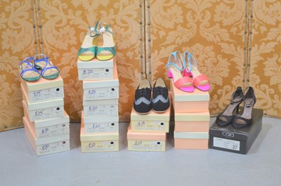 Lot 352 - Fifteen pairs of brand new ladies shoes,...