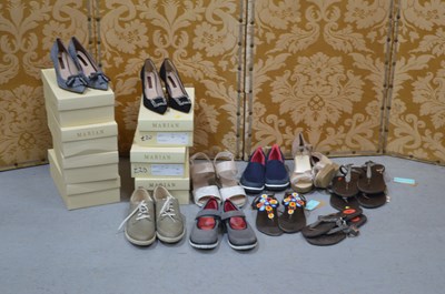 Lot 342 - Seven pairs of brand new ladies shoes together...