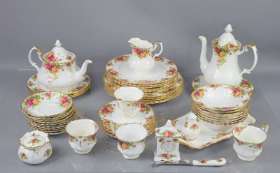 Lot 225 - A Royal Albert "Old Country Roses" part dinner...