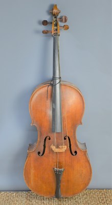 Lot 507 - A late 19th century Cello, two piece back and...