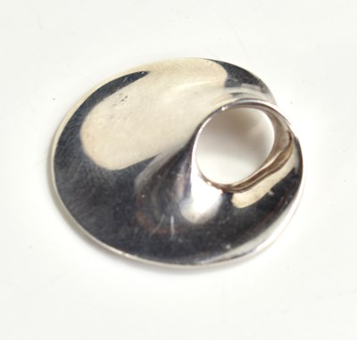 Lot 151 - A Georg Jensen silver 'Mobius' pendant, design...