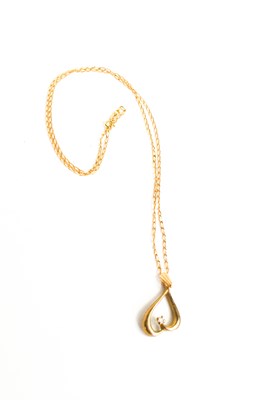 Lot 127 - A 9ct gold pendant necklace, in the form of a...