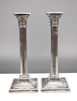 Lot 126 - A pair of 19th century silver plated...